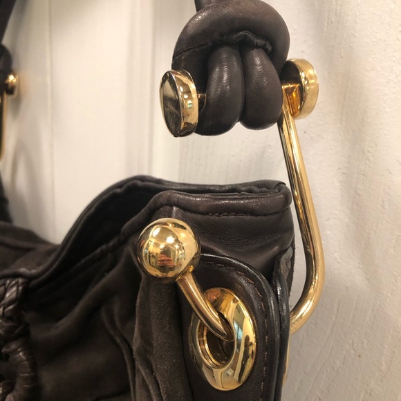 Italian Leather and Suede Shoulder Bag - Picture 2 of 6